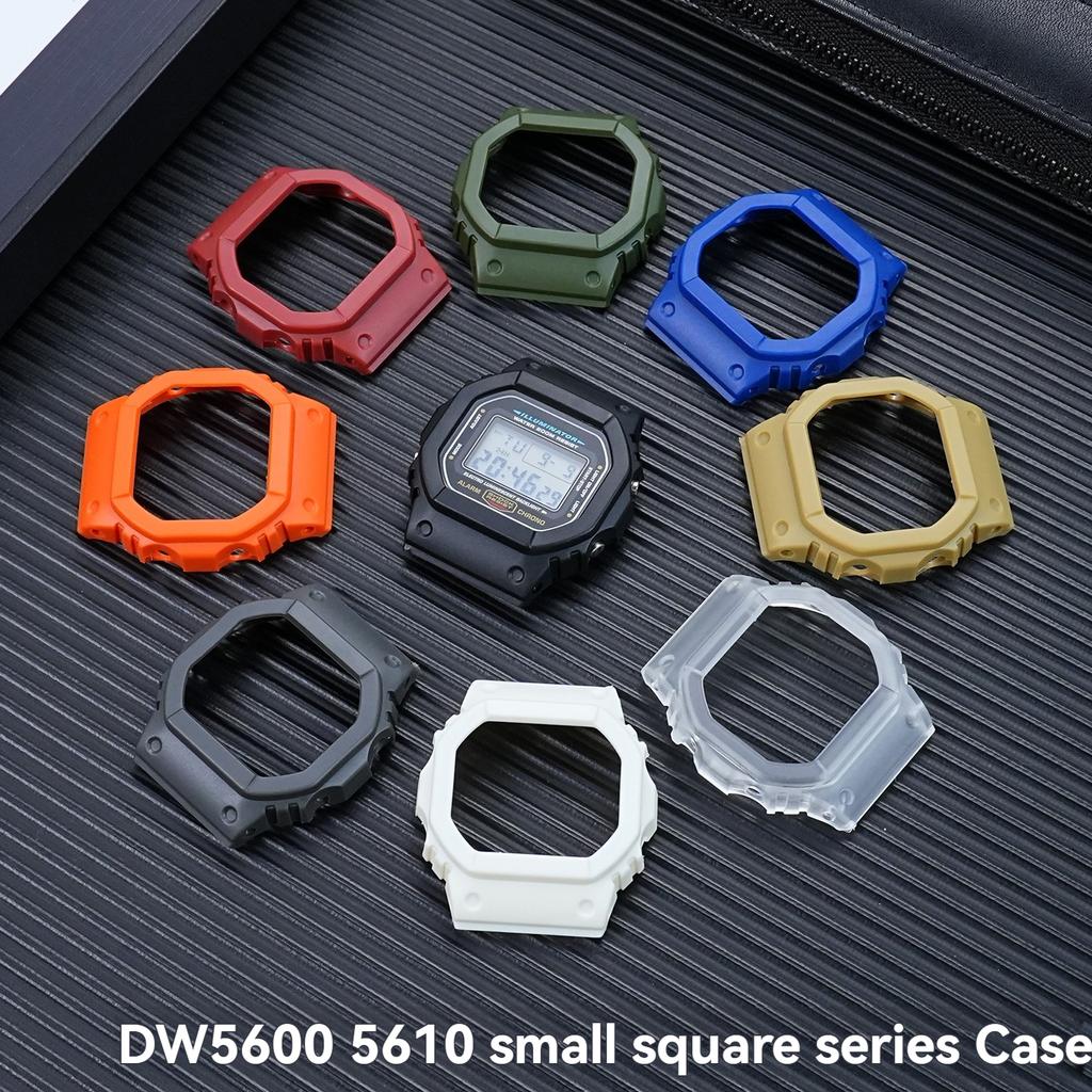 Rubber Strap + Protective Bezel Case for Casio G-Shock DW-5600/GW-M5610/GW-B5600 | Men's Watch Band  | Shock Resistant Bracelet