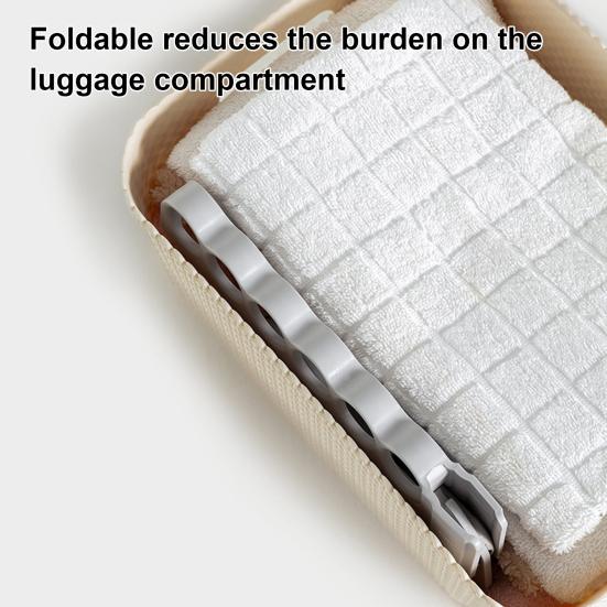 Clothes Drying Rack Foldable Space Saving Hanger with 6-Hole Design Portable Travel Outdoor Jacket Drying Rack