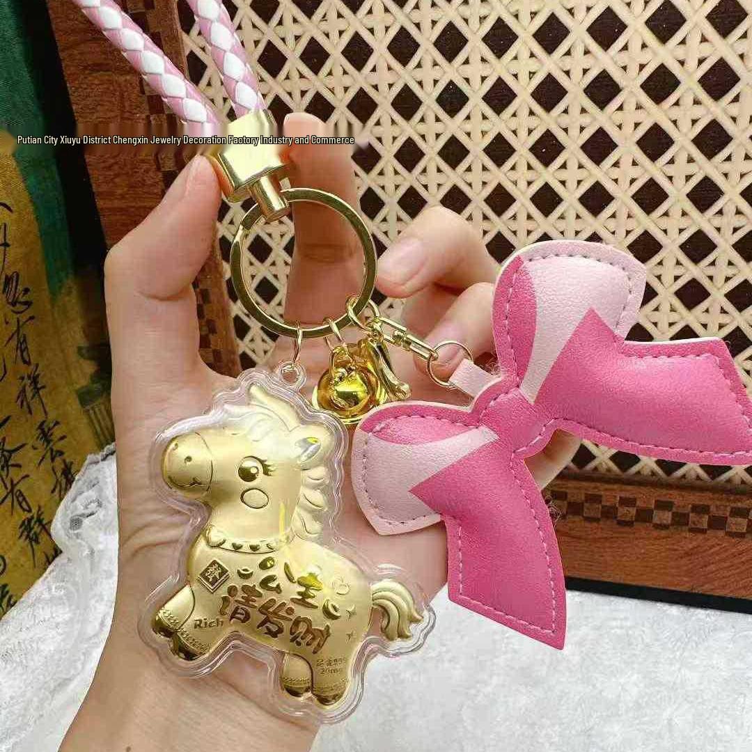 999 Pure Gold Lucky KT Cat Keychain – Must-Have Charm & Gift for the Year of the Horse Gold Piece Only
