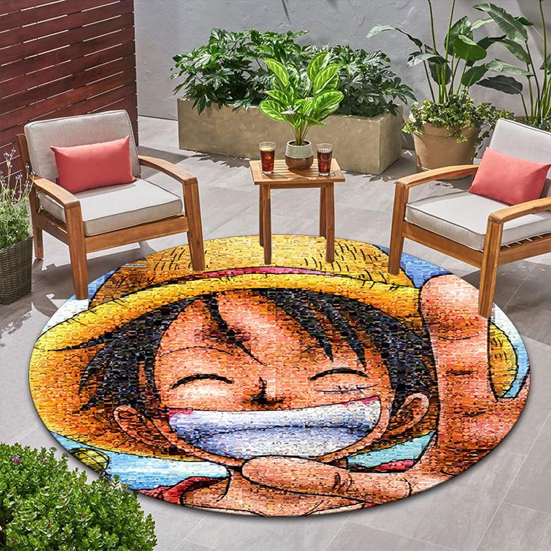 Cute Monkey D. Luffy from the Japanese manga ONE PIECE carpet is soft, home, bedroom, door mat decoration, and non slip carpet E5