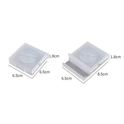 2-in-1 Portable Storage Holder - Transparent Rotating Cable Winder & Retractable Phone Stand