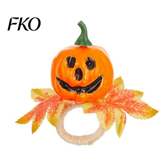 Halloween Table Decor Napkin Ring, Pumpkin, Eyeball, Spider, Skull Holder Spooky Rings for Holiday Dinner Decor, Party Supplies Three-dimensional