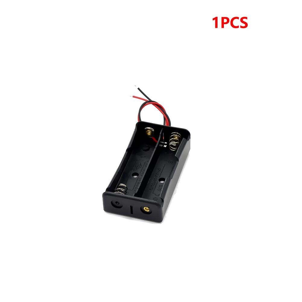 10/5/1PCS 1 2 3 4 Slot 18650 Battery Holder Power Bank with Wire Lead Plastic Battery Storage Box Case for 18650 3.7V Battery