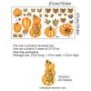Thanksgiving Electrostatic Sticker Pumpkin Leaf CT4016-ZC Window Decorative Wall Sticker
