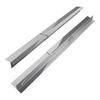 2pcs Stainless Steel Stove Gaps Covers Set Heat Resistant Oven Side Gaps Fillers Extendable Oven Guards For Sides