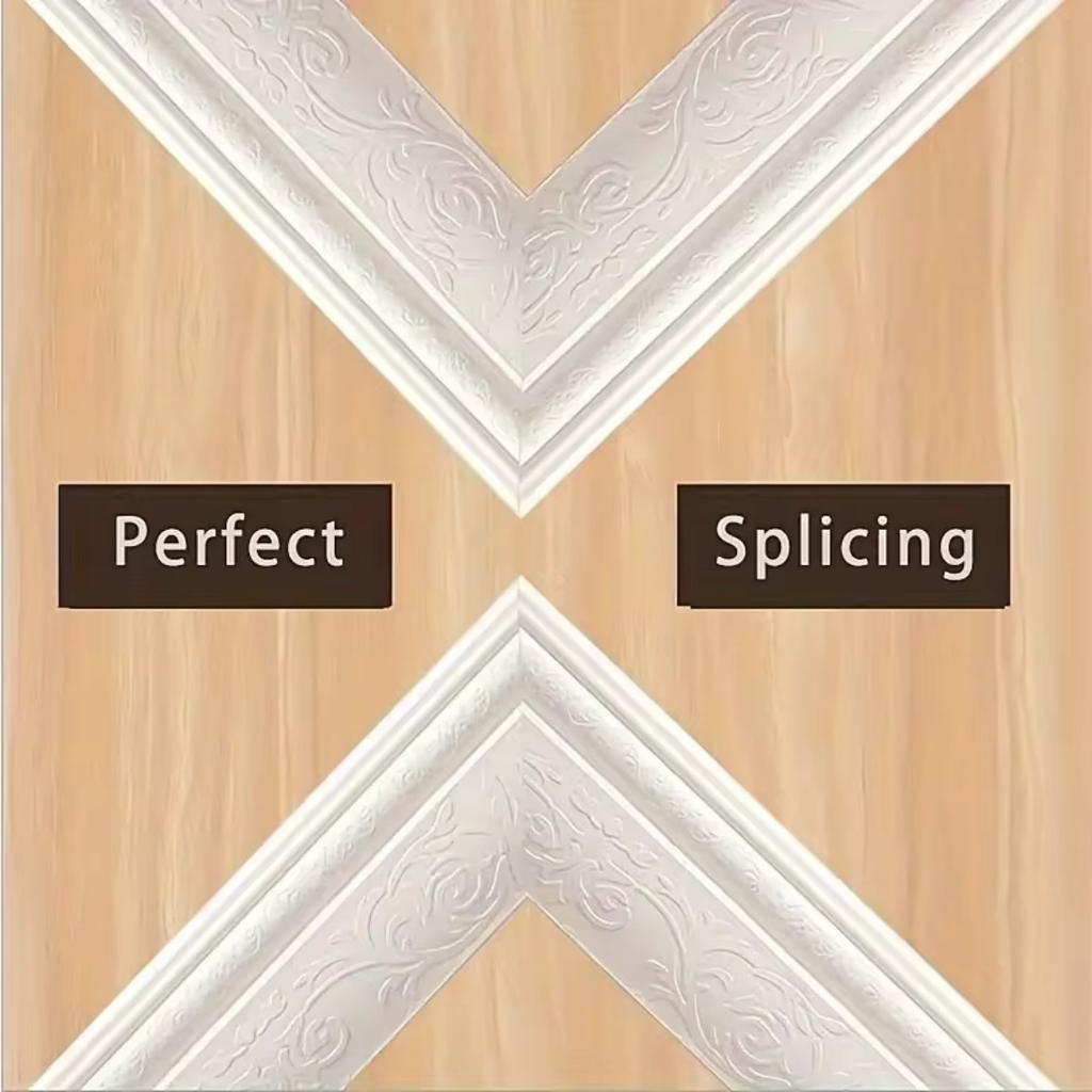 1pc Self-Adhesive Foam Wall Skirting Border Strips Waterproof Moisture-Proof Decorative Waistline Edge Trim For Home Improvement