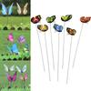 NUOBESTY 12pcs Butterfly Stakes Fake Butterflies Stake 3D Butterflies Stakes for Garden Lawn Patio Yard Pathway Indoor Outdoor Ornaments (Random