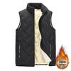 Unisex Plus Size Winter Thickened Down Cotton Stand Collar Vest