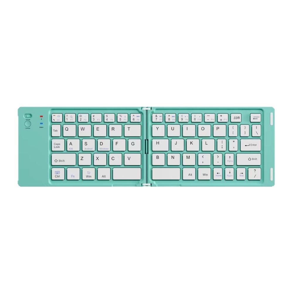 Slim Design Wireless Folding Keyboard Rechargeable Foldable Keyboard Bluetooth Keyboard  Tablet