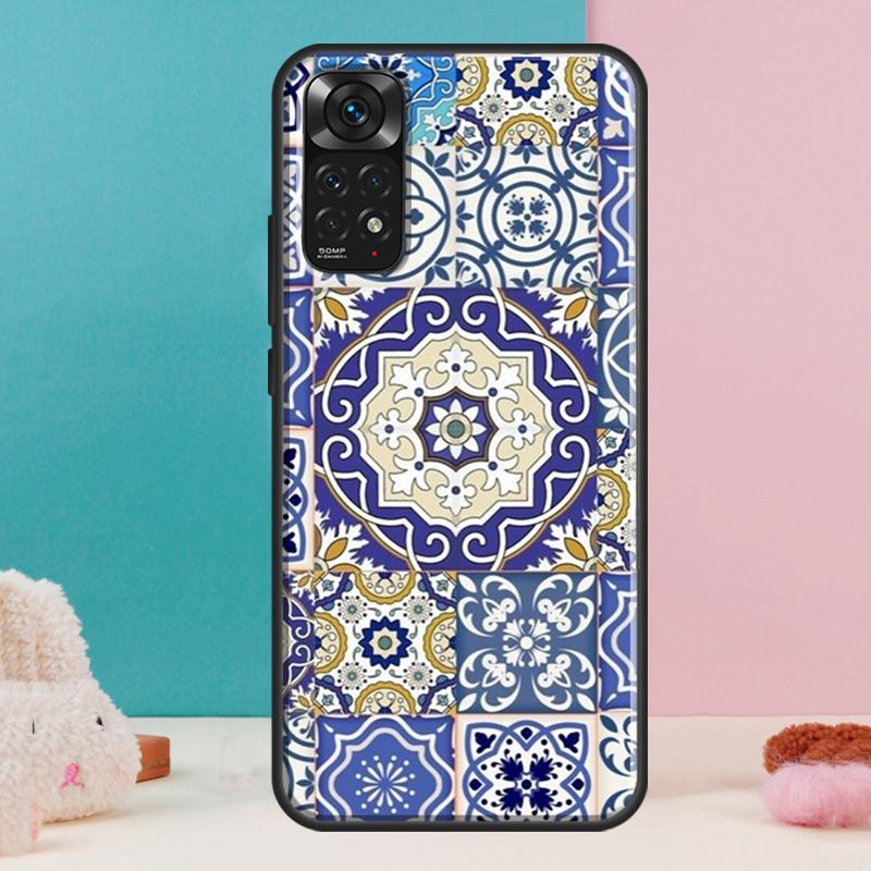 Moroccan Tile Case For Xiaomi Redmi Note 13 Pro 14 12 11 9 10 9S 10S 11S 12S Redmi 14C 13C 10C 12C Cover