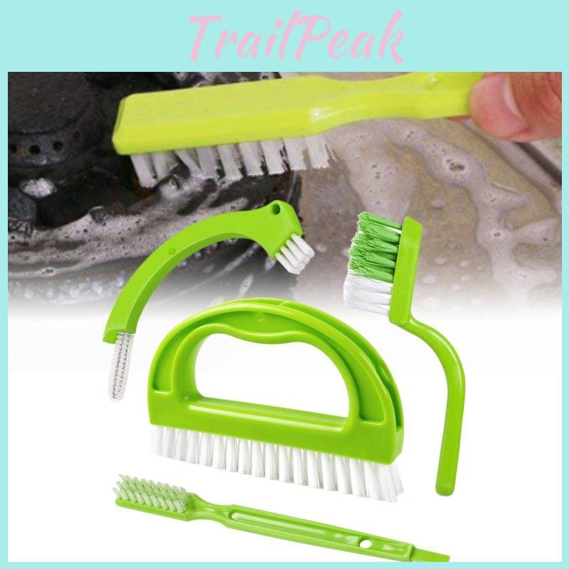 Sink Tile Bathtub Floor Crevice Brush Four Piece Set Plastic Tools Cleaning