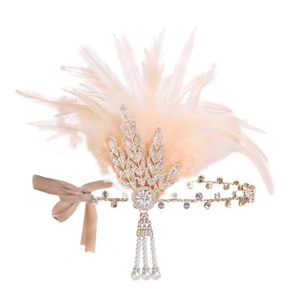 1920er Jahre Stil Flapper Kopfschmuck Strass Quaste Kopfschmuck Haaraccessoires Fotoshooting