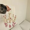 Plastic Princess Style Beautiful Drying Rack Multi-functional Underwear Socks Clip Clothes Hanger Dryer Towels Cloth Drying Rack