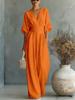 Elegant Waisted V-neck Women’s Jumpsuit