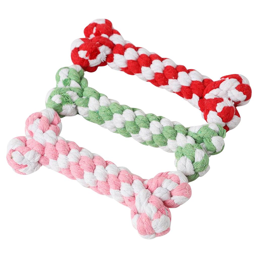 Bavlněné provazové hračky pro psy Pipitao Tkané hračky ve tvaru zvířat Uzly Žvýkací odolné hračky pro psy.