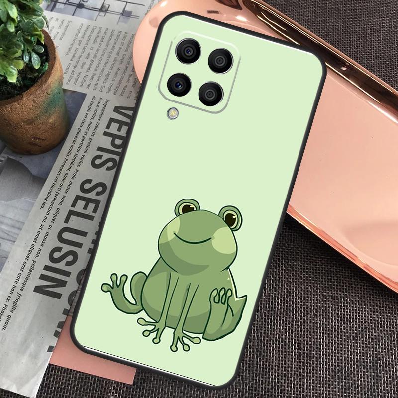 Cartoon Frog For Samsung Galaxy M55 M15 M13 M23 M33 M53 M30s M31s M12 M32 M52 M20 M21 M51 M34 M54 Case