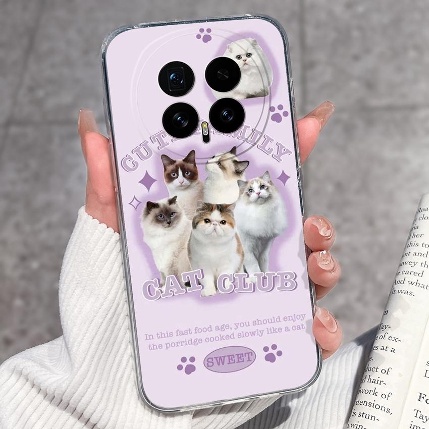 Für Huawei Honor Magic8 7 6 5 Pro Nova 12 Ultra 12i Handyhülle Schönes Blumenmuster Transparentes Silikon Vollschutzhülle Für Huawei Gehäuse