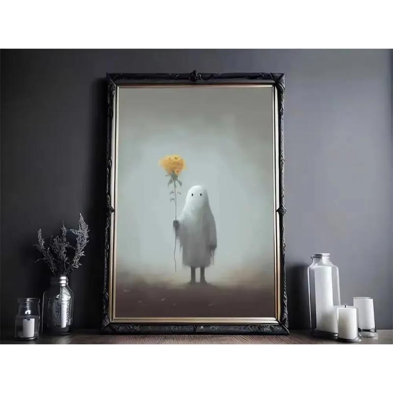 Vintage Wall Art Music Sports Spooky Aesthetics Bicycle Halloween HD Canvas Print Poster Home Living Room Bedroom Decoration