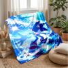 Sonic the Hedgehog Printed Flannel Blanket Skin Friendly Warm Decorative Throw for Indoor Couch Bed Daily Use