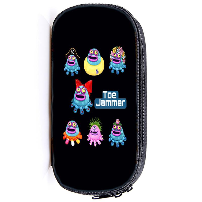 My Singing Monsters Federmäppchen, praktische Aufbewahrungstasche, Horror-Spiel, Schule, Stifttasche, Box für Studenten, Büro, Schreibwaren