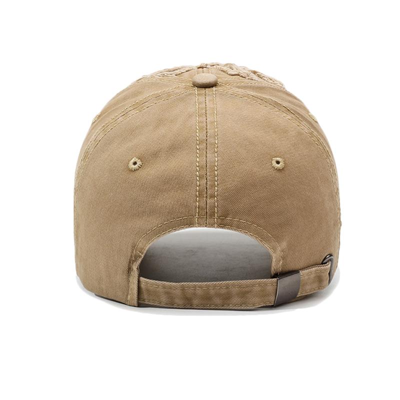 Holes Baseball Cap Men's Sunshade Cap Outdoor Sunscreen Cap
