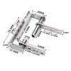 Color Sliver Door Hinges Thick Design High-quality Stainless Steel Long-lasting Use Multiple Sizes Rust-proof Furniture Hardware