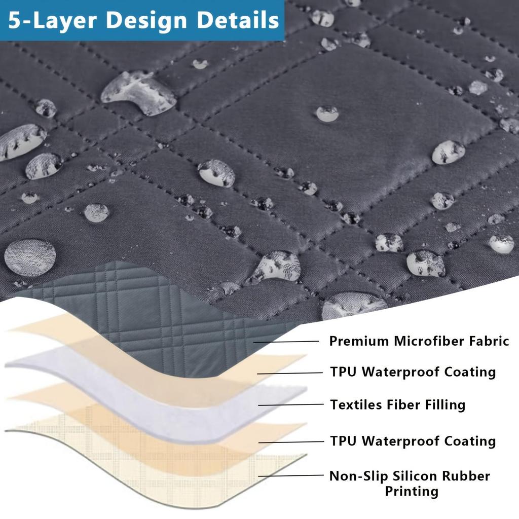 Waterproof Recliner Chair Cover, Non Slip Recliner Covers for Recliner Chair with Pocket, Pet Scratch-Resistant Sofa Slipcover