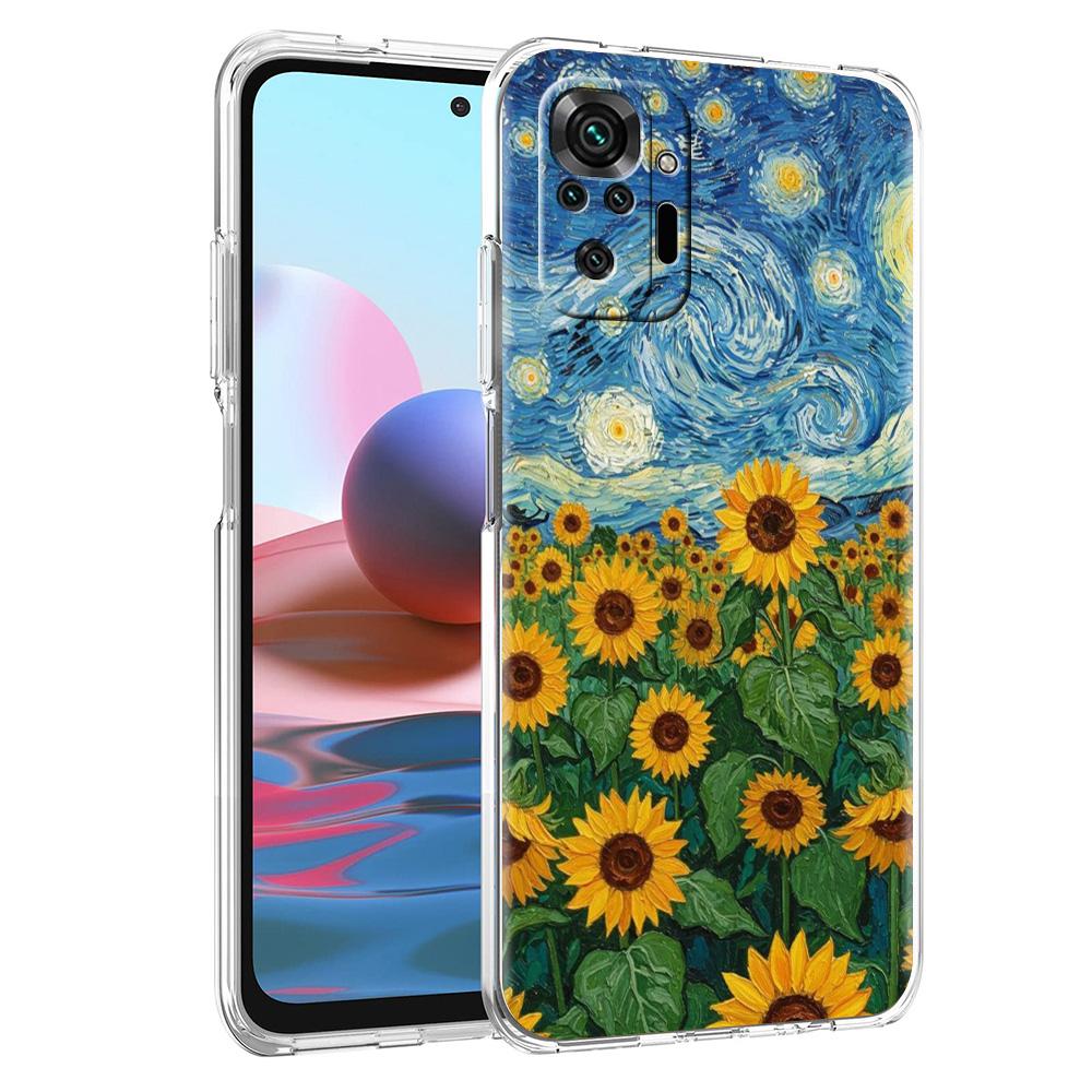 Phone Case For Xiaomi Redmi Note 15 14 5G 13 12 10 11 Pro Plus 4G 14C 13C 12C Soft TPU Cover Summer Colorful Flower