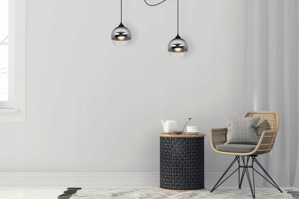 ELEGANT CHROME LED SPIDER HANGING LAMP