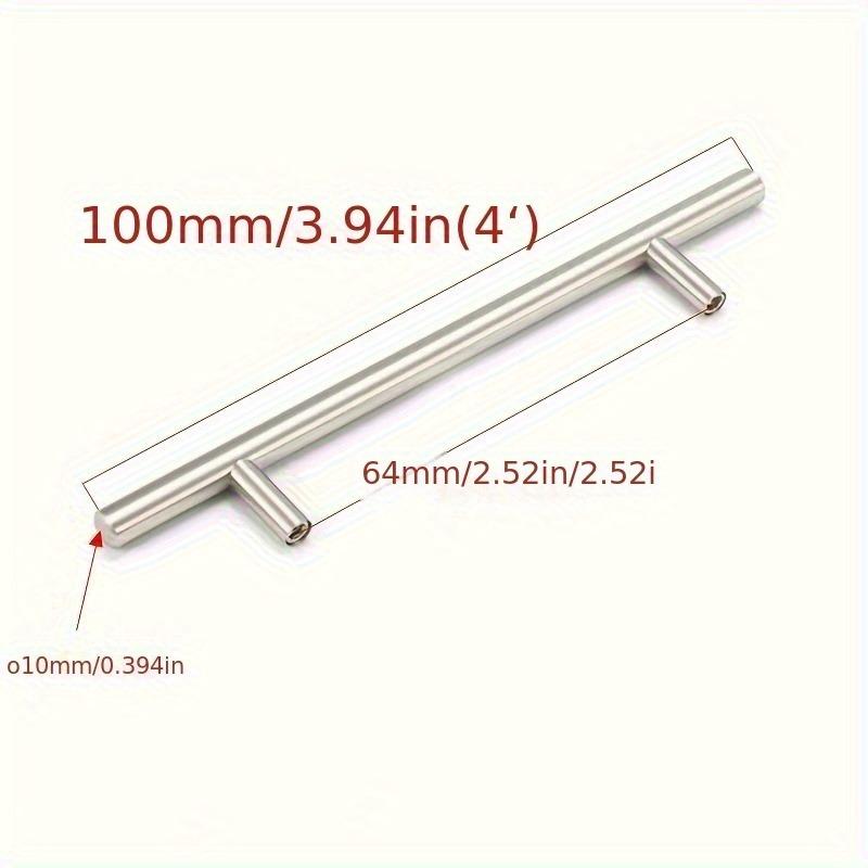 5 pezzi in acciaio inox T Bar maniglia manopola tirare cucina armadio cassetto porta armadio