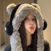 Cartoon Winter Plush Hat Anti-cold Ear Protection Cap Skiing Bear Lei Feng Hat  Shopping
