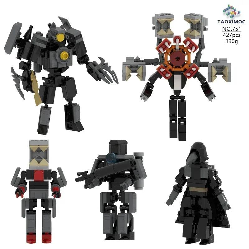 Titan ClockMan Upgrade Blocks TVman Mini Blocks Titan Dragon Drillman Titan Cameraman Building Dark Clock Man Blocks Mini Figure
