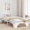 VidaXL Bed Frames White Wood 90 X 190 Cm Minimalist Bed Frame 872969