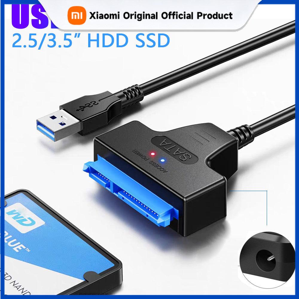 Xiaomi SATA to USB 3.0 Cable for 2.5 3.5 Inch External HDD SSD Hard Drive SATA 3 22 Pin Adapter USB 3.0 to Sata III Cord Up to 6 Gbp