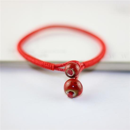 Unisex Ceramics Beads Charm Braided Rope Lucky Bracelet Bangle Jewelry Gift
