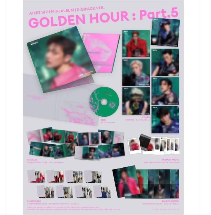 [Pre-order] ATEEZ – GOLDEN HOUR : Part.5 (Digipack Ver. / DIGIPACK UNIT VER.)