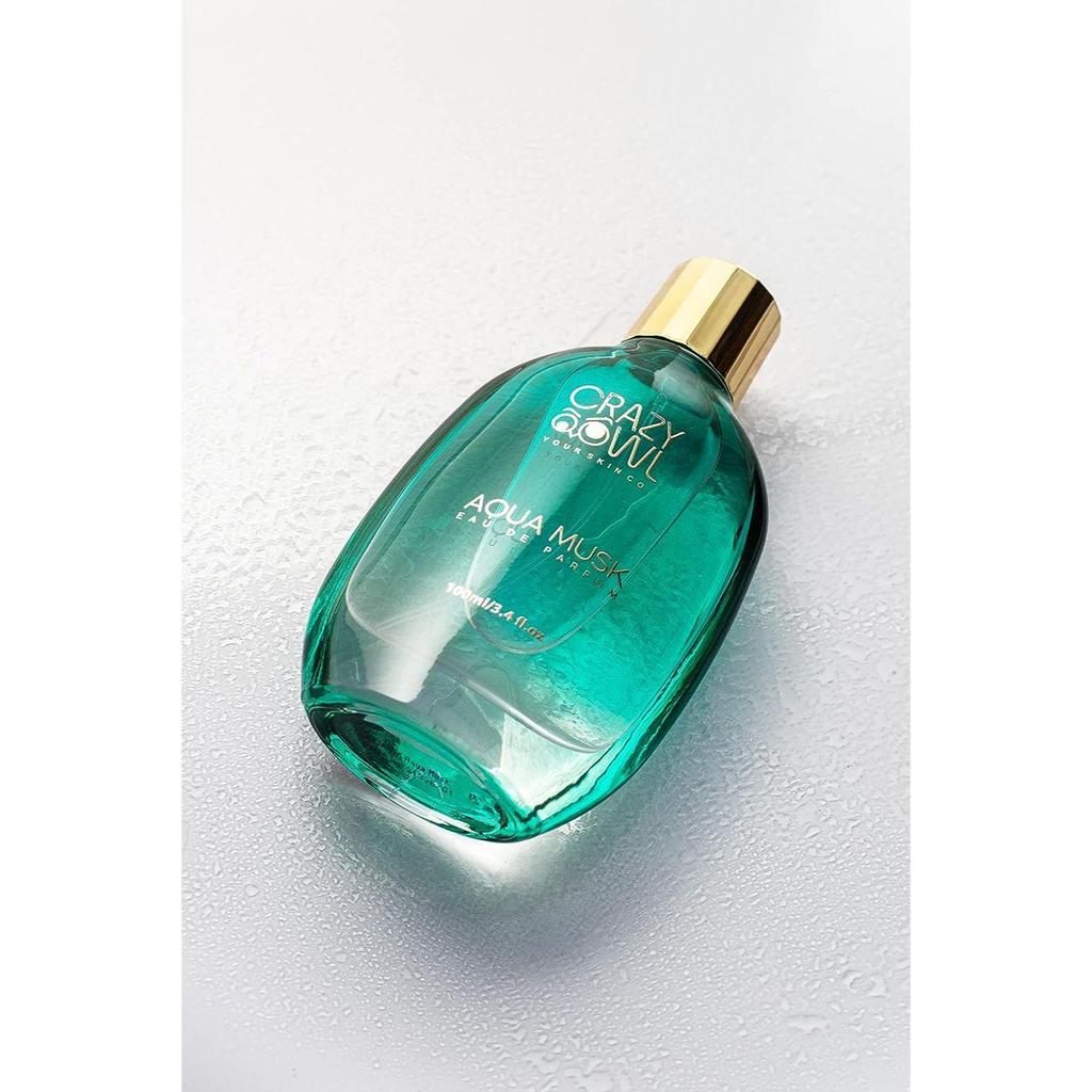 Crazy Owl AQUA MUSK Eau De Parfum | 100 Ml Premium Long Lasting Luxury Unisex Perfume