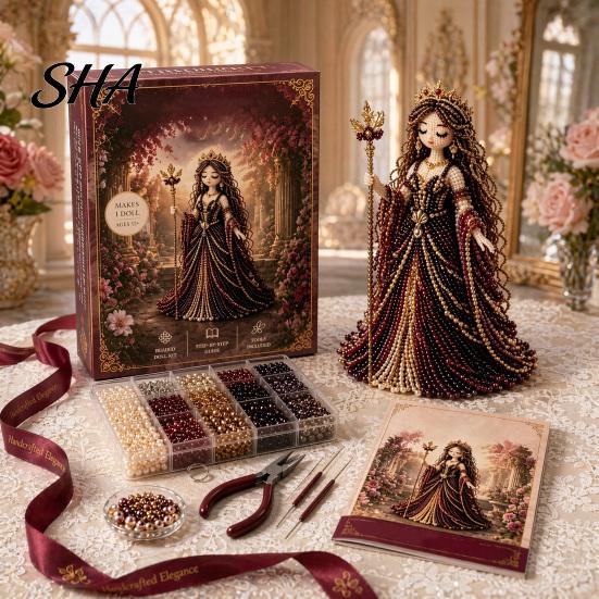 Creative Bead Craft Kit Divine Beaded Goddess Kit, 3D DIY for Adults Art Project with Colorful Beads Teens Women Handmade Gift