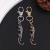 Animal Panther Pendant Keychain For Women Handbag Dangle Men Car Charm Ornaments Fashionable Diamond Jewelry Gifts
