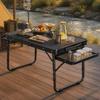 Portable Picnic Table with Mesh Top Easy Setup Folding Outdoor Lightweight
