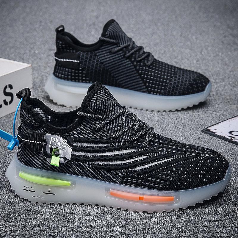 

Мужские дышащие кроссовки для бега Легкая спортивная повседневная обувь Модная спортивная обувь 39 чёрный