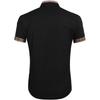 Men's Summer Casual Button Down Shirt Fashion with Plaid Trim Pocket Detail Short Sleeve