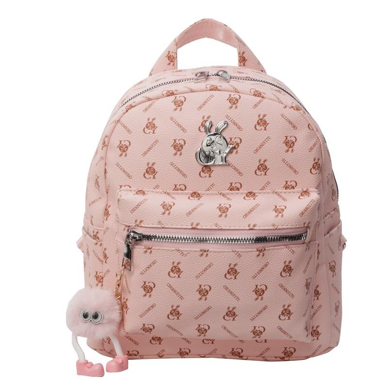 Women's Bag Printed Wear-resistant Backpack Large Capacity Texture Leisure Travel Backpack