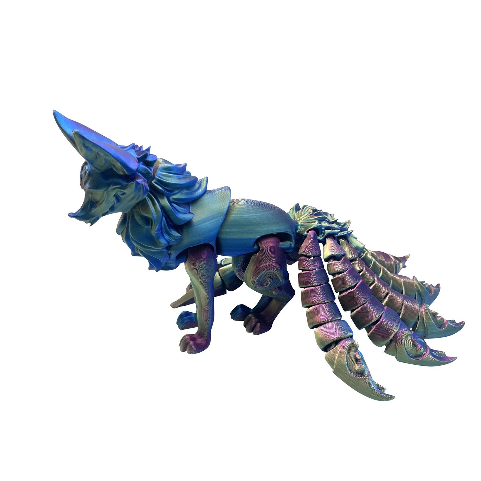 

3D печатные декоративные игрушки, подвижные печатные игрушки с животными, креативные декоративные украшения One Size