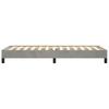 Bed Frame without Mattress Light Grey 90 x 200 cm Velvet