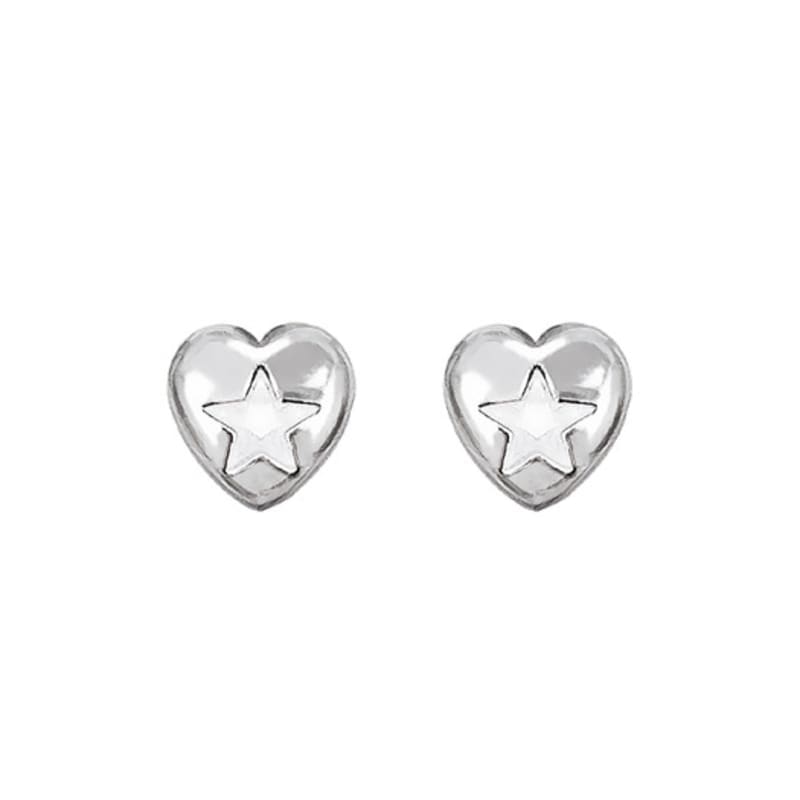 VVV Volume Heart One-Touch Earrings