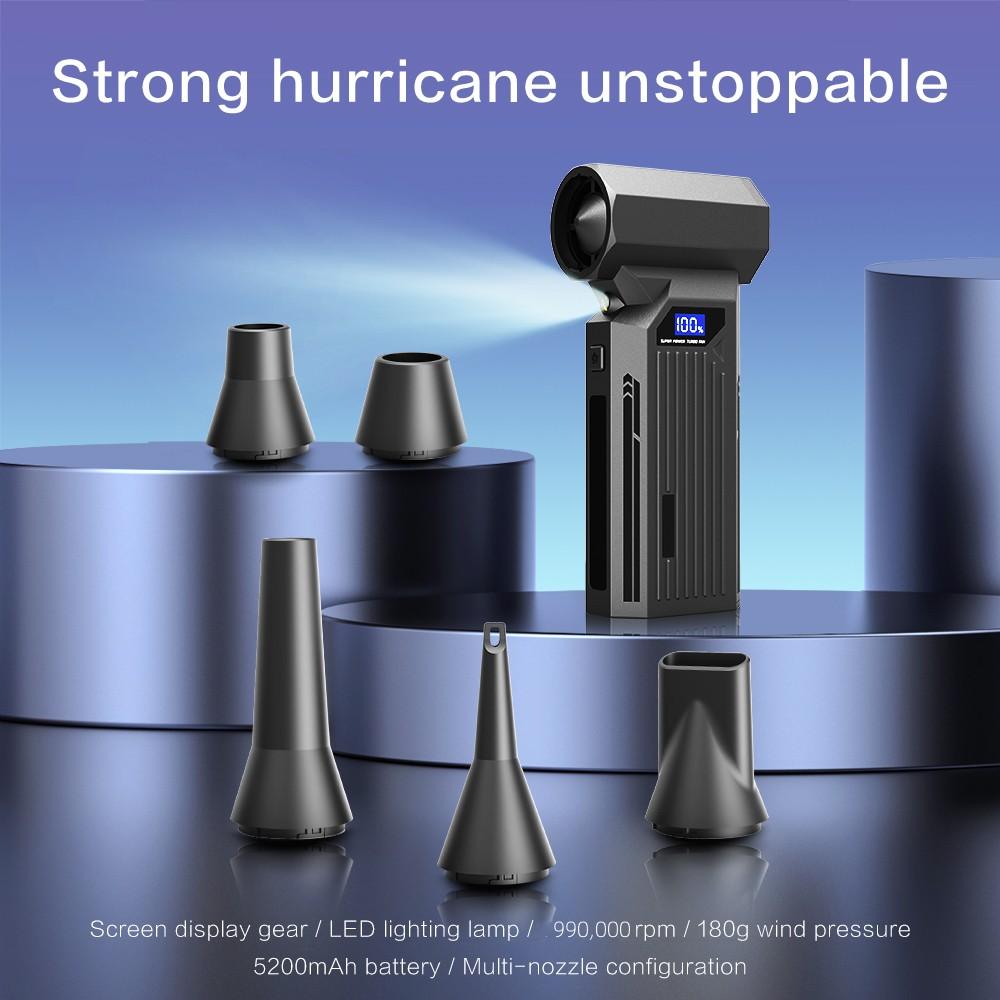 Z2 Turbofan High Power 990000RPM Jet Fan Brushless Motor Variable Speed Dust Blower Cleaning Tool Air Duster Air Blower Handheld