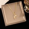 Sparkling Dolphin Full Rhinestone Titanium Steel Choker Necklace, Light Luxury Micro Inlaid Zircon Versatile Accessories