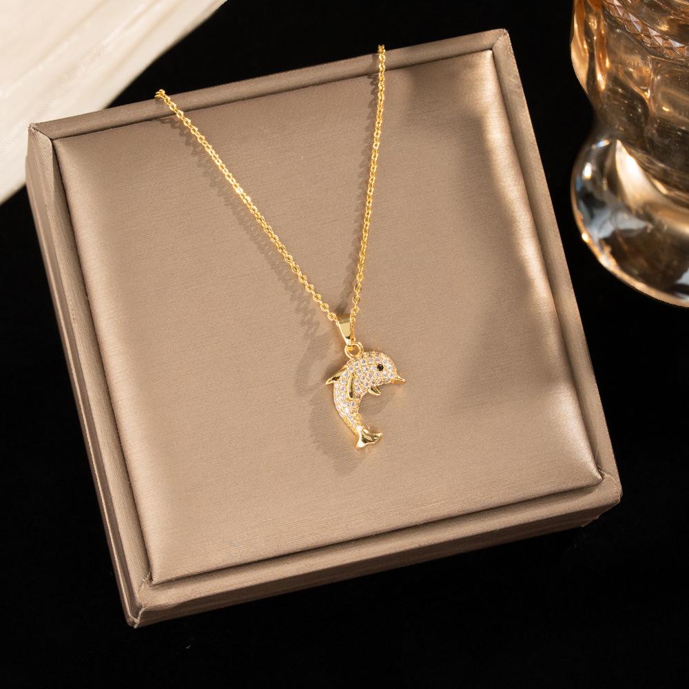 Light Luxury Zircon Full Diamond Choker Necklace Titanium Steel Versatile Minimalist Accessories for Women