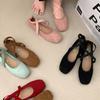New Mary Jane shoes skirt shallow mouth flat sole single shoes temperament soft sole ballet pink with fashion summer women